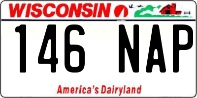 WI license plate 146NAP