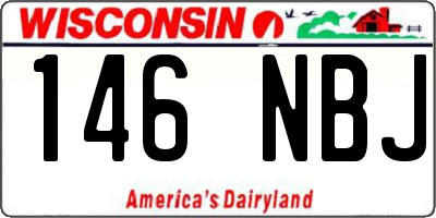 WI license plate 146NBJ