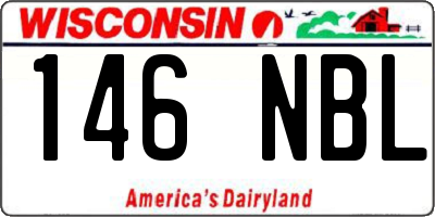 WI license plate 146NBL