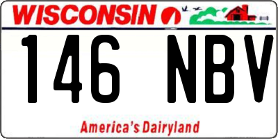 WI license plate 146NBV