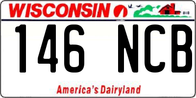 WI license plate 146NCB