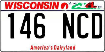 WI license plate 146NCD