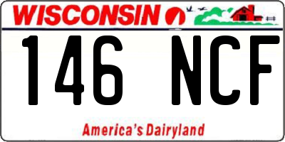 WI license plate 146NCF