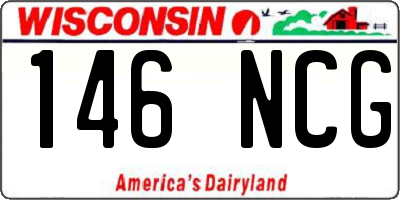 WI license plate 146NCG