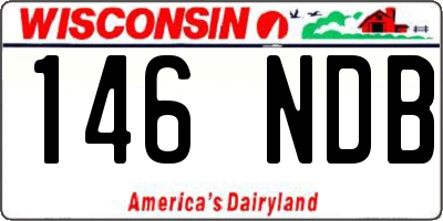 WI license plate 146NDB