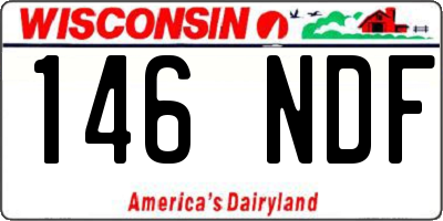 WI license plate 146NDF