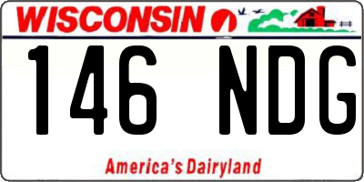 WI license plate 146NDG