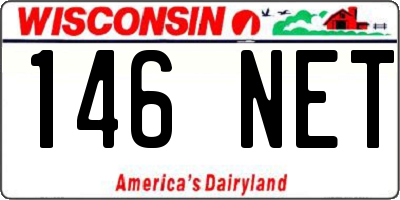 WI license plate 146NET