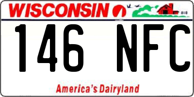 WI license plate 146NFC