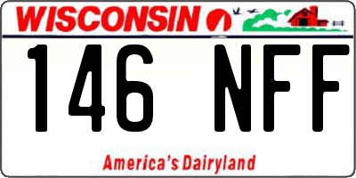 WI license plate 146NFF