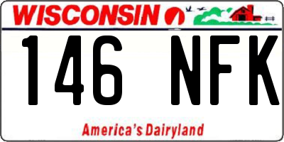 WI license plate 146NFK