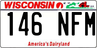 WI license plate 146NFM