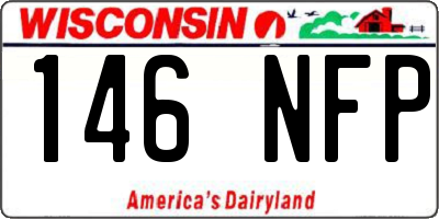 WI license plate 146NFP