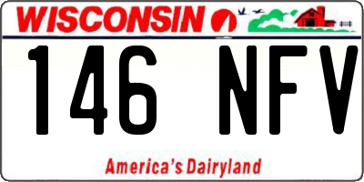 WI license plate 146NFV