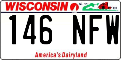 WI license plate 146NFW