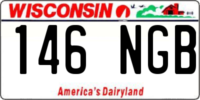 WI license plate 146NGB