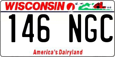 WI license plate 146NGC