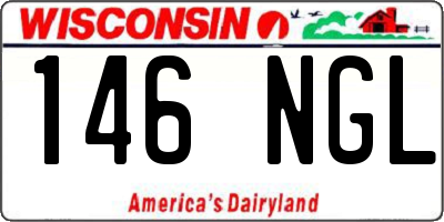WI license plate 146NGL
