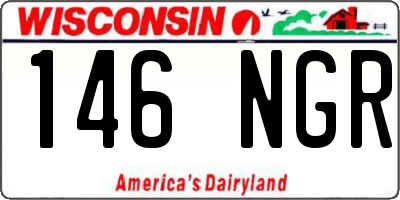WI license plate 146NGR