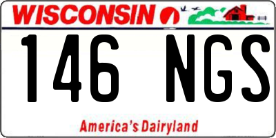 WI license plate 146NGS