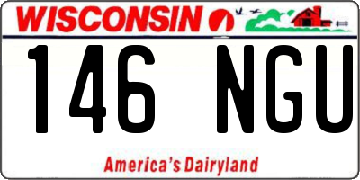 WI license plate 146NGU