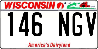 WI license plate 146NGV