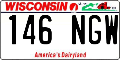 WI license plate 146NGW