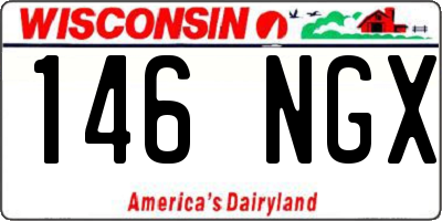 WI license plate 146NGX