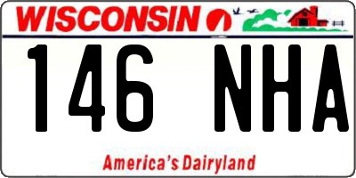 WI license plate 146NHA