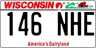 WI license plate 146NHE