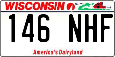 WI license plate 146NHF