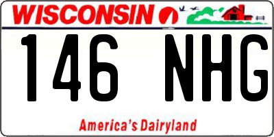 WI license plate 146NHG