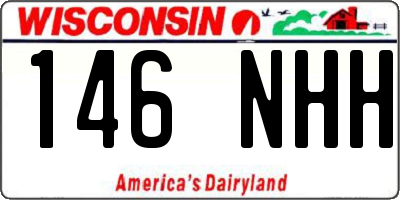 WI license plate 146NHH