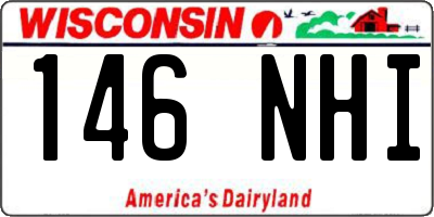 WI license plate 146NHI