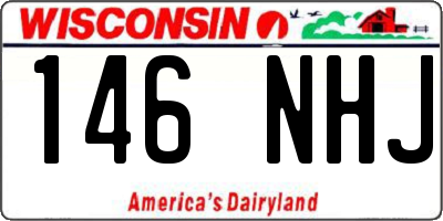 WI license plate 146NHJ