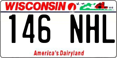 WI license plate 146NHL