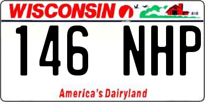 WI license plate 146NHP