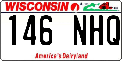 WI license plate 146NHQ