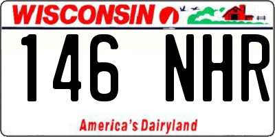 WI license plate 146NHR