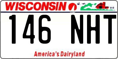 WI license plate 146NHT