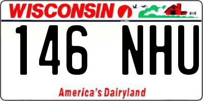 WI license plate 146NHU