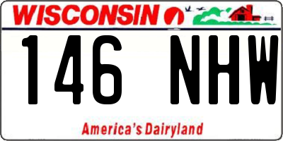 WI license plate 146NHW