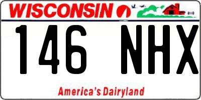 WI license plate 146NHX