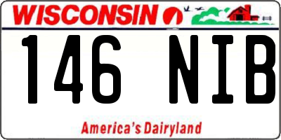 WI license plate 146NIB