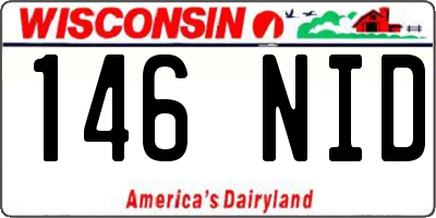 WI license plate 146NID