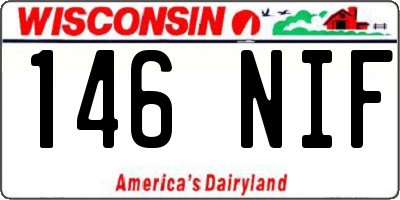 WI license plate 146NIF