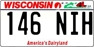 WI license plate 146NIH