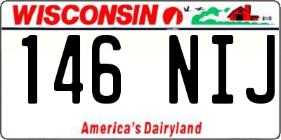 WI license plate 146NIJ