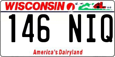WI license plate 146NIQ