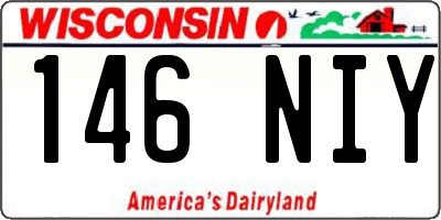 WI license plate 146NIY